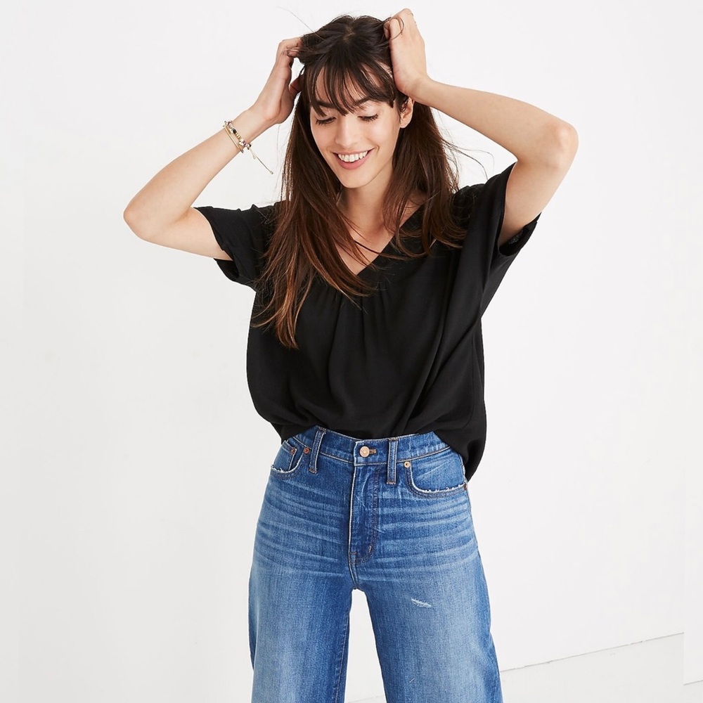 Madewell Women's Rhyme Top in Black Medium